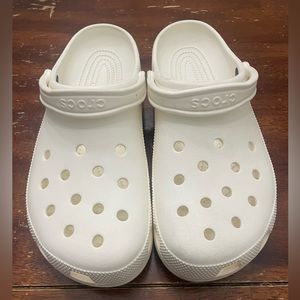 Men’s white crocs, size 13